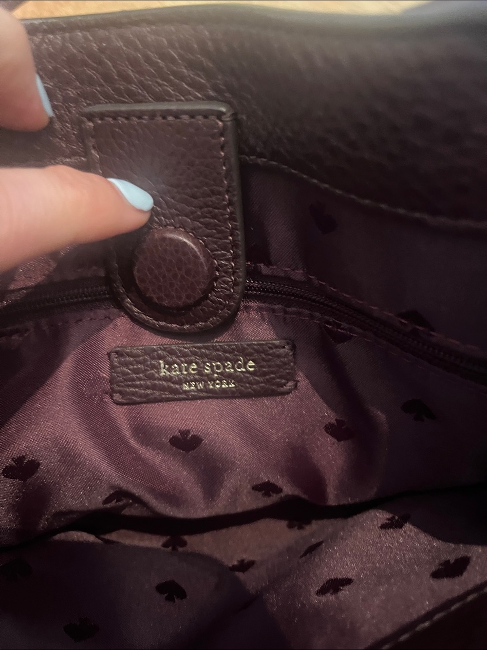 kate spade Brown Leather Structured Satchel - Picture 4 of 5